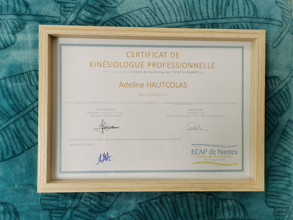 photo diplome Adeline Hautcolas - É.Qui.Libre