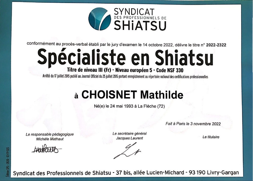photo diplome Mathilde Choisnet
