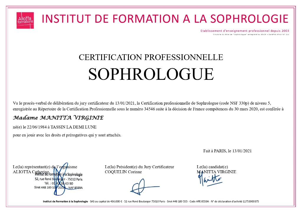 photo diplome Manitta