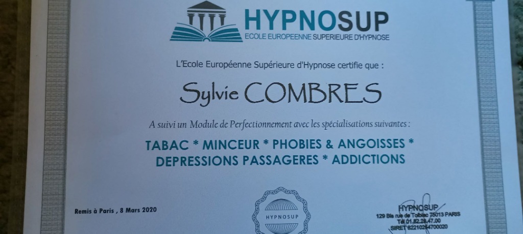 photo diplome Sylvie Combres