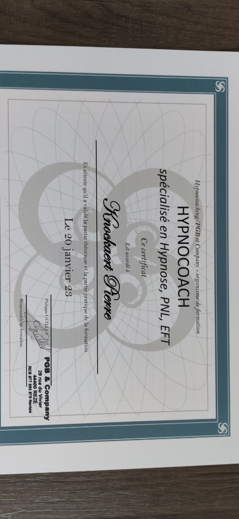 photo diplome Pierre Knockaert