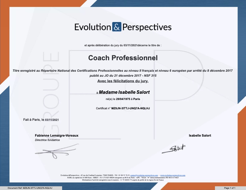 photo diplome Coachproform