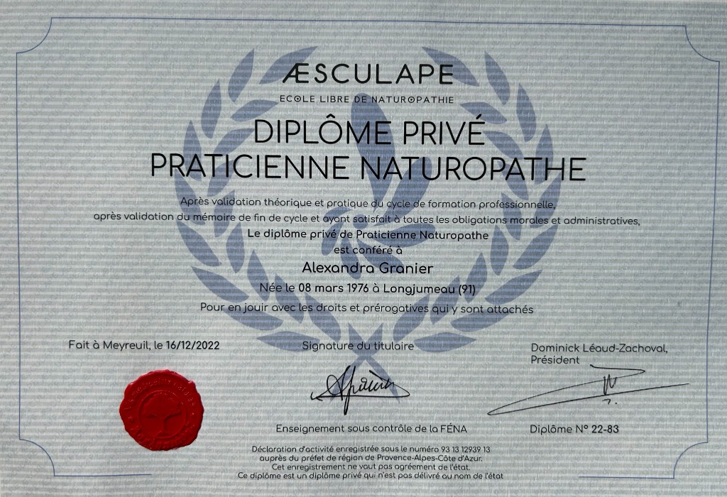 photo diplome Alexandra GRANIER
