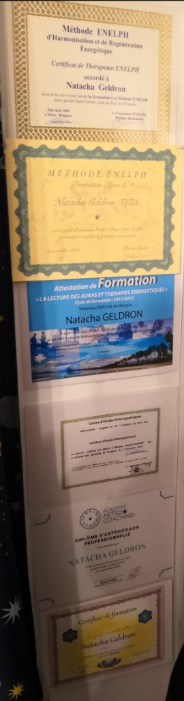 photo diplome Natacha GELDRON ~ Blue Morpho Création ®