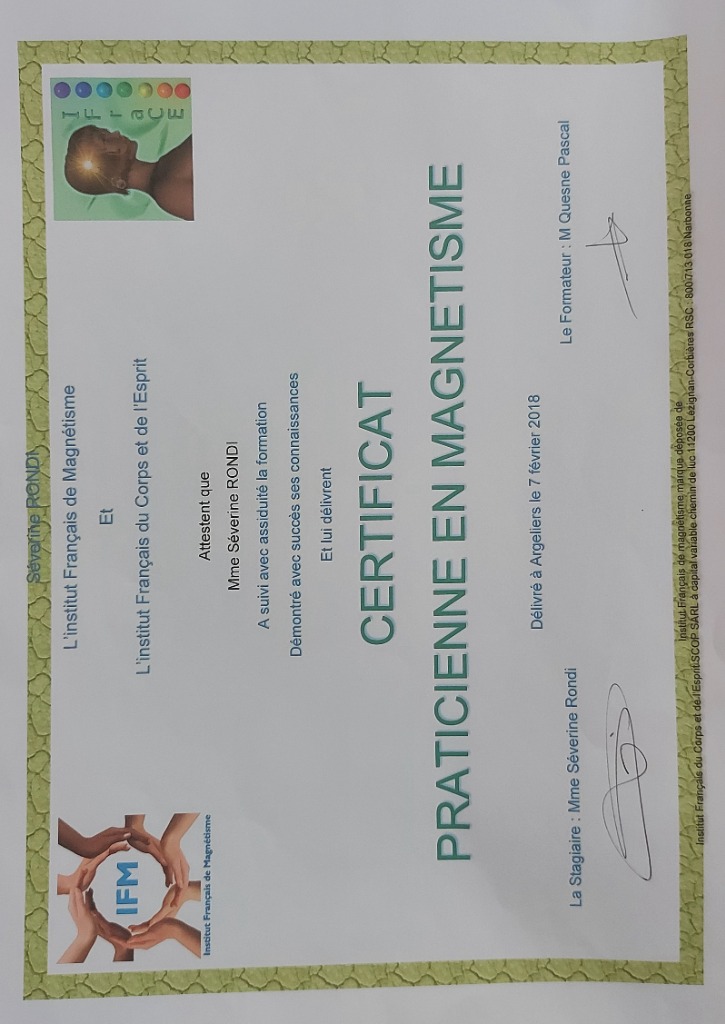 photo diplome Séverine Rondi