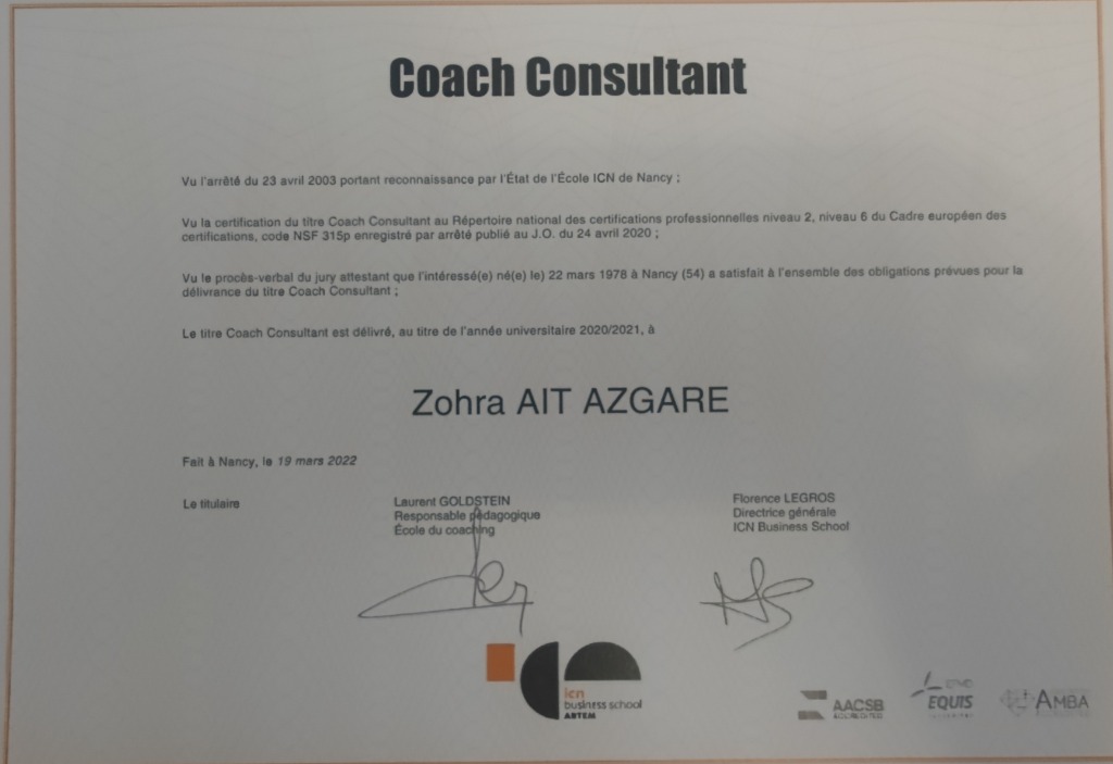 photo diplome 2azedcoaching