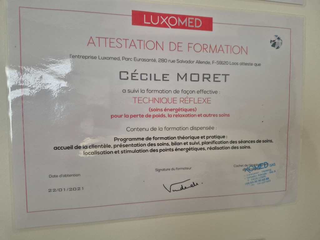 photo diplome Cécile Moret