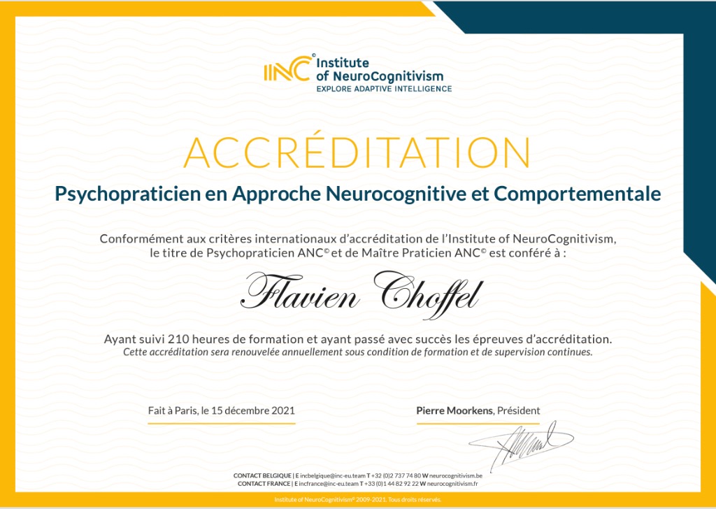 photo diplome Flavien Choffel