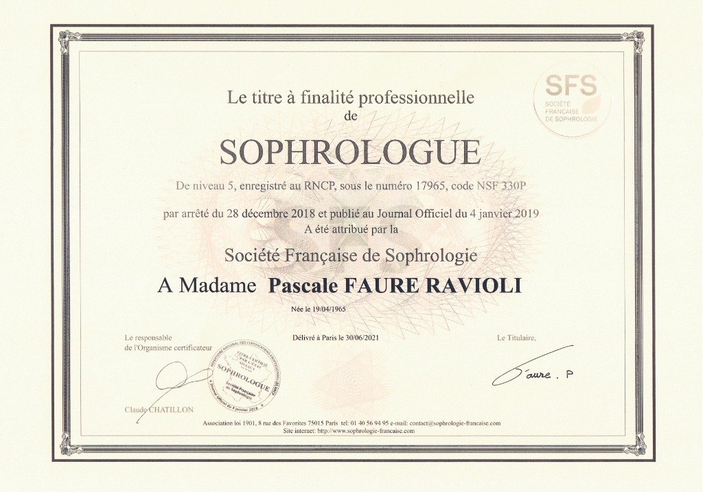photo diplome Pascale Faure