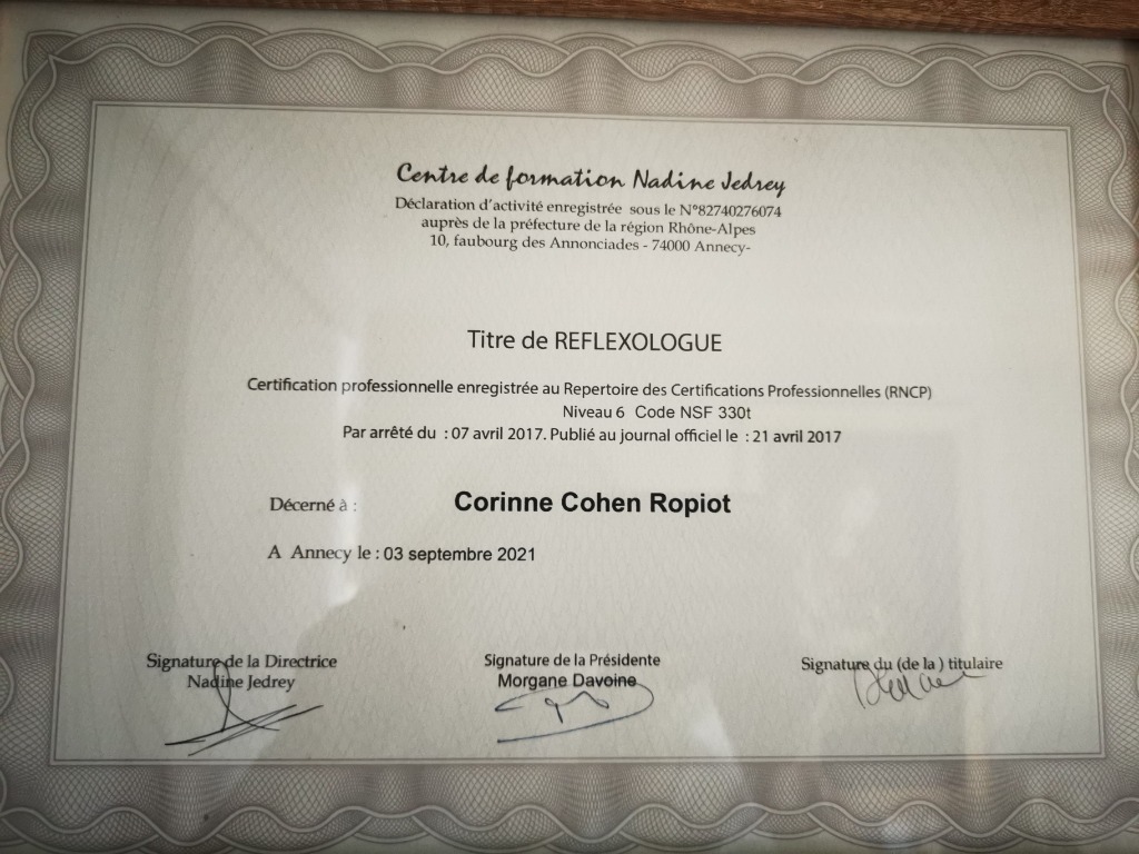 photo diplome Corinne COHEN ROPIOT