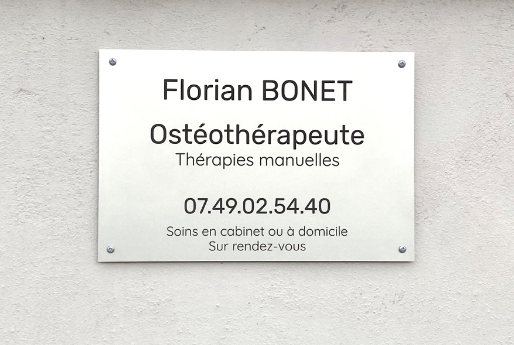 photo diplome Florian Bonet Ostéothérapeute