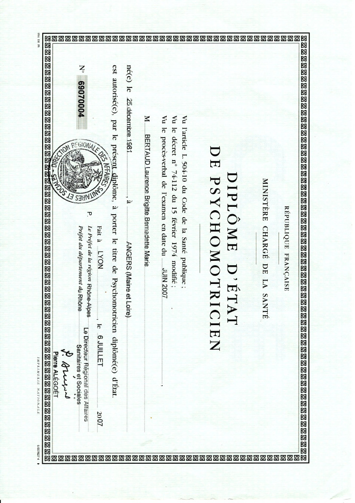 photo diplome Laurence Bertaud