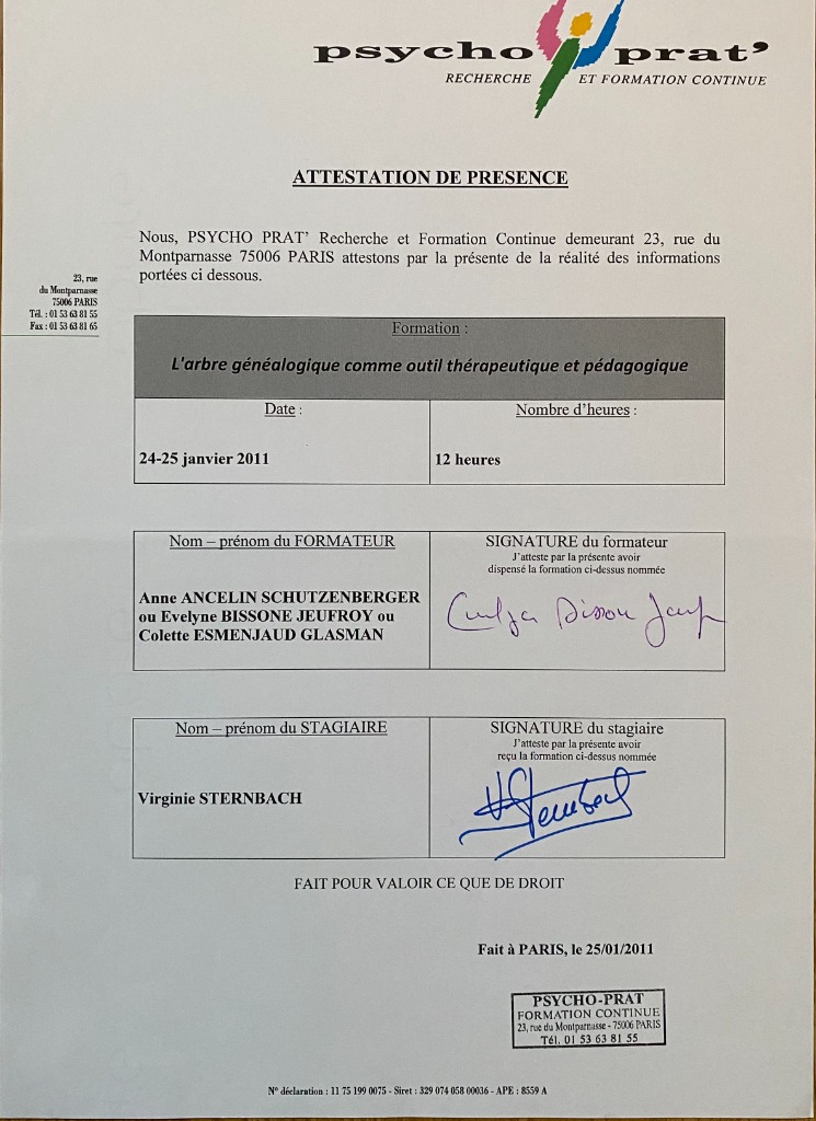 photo diplome Virginie STERNBACH