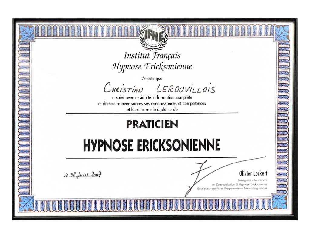photo diplome Christian Lerouvillois