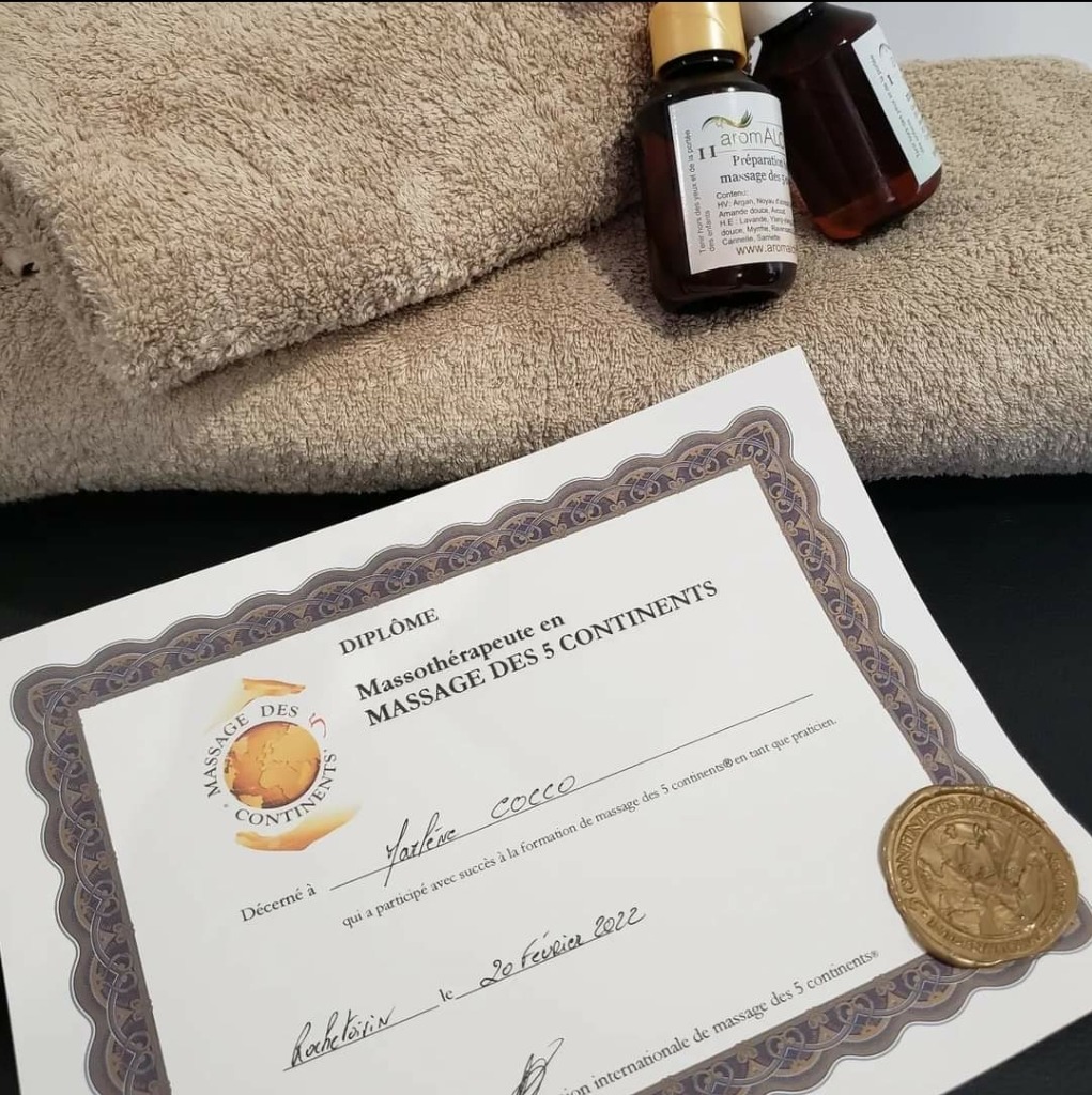 photo diplome M’Détente ici et maintenant 