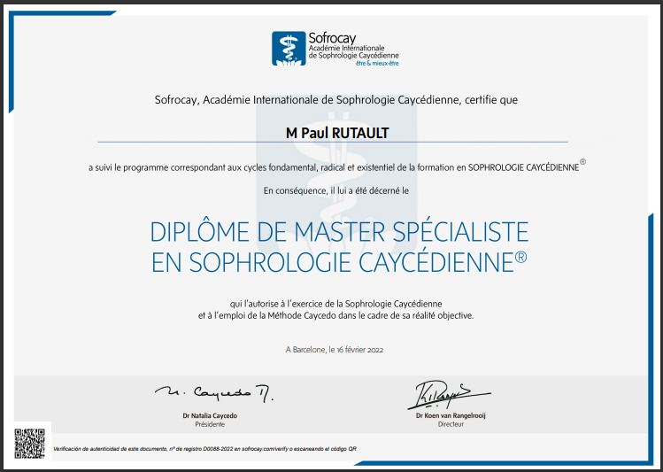 photo diplome Paul RUTAULT