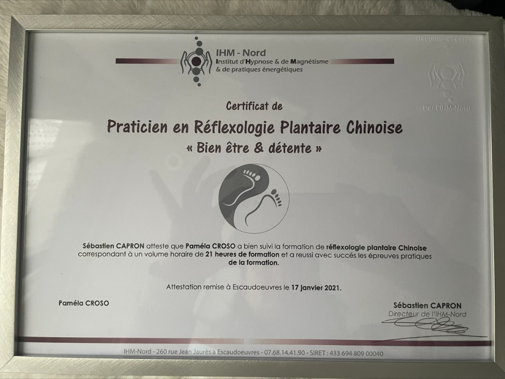 photo diplome Croso Pamela