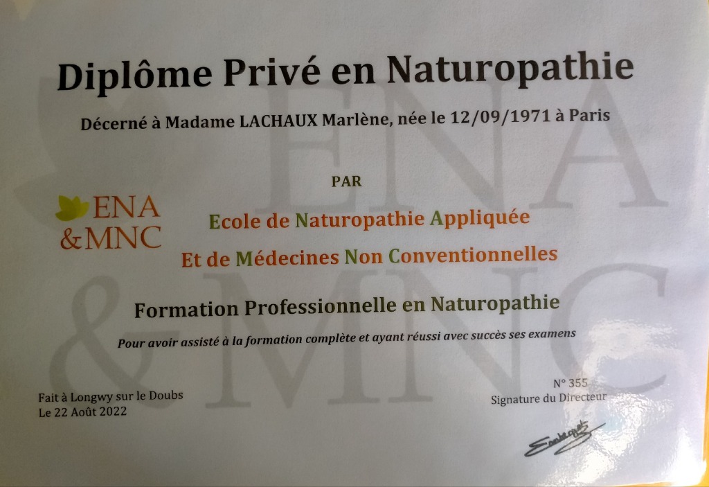 photo diplome Marlène Lachaux 