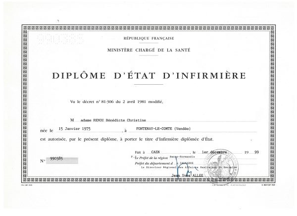 photo diplome Bénédicte Gagneux