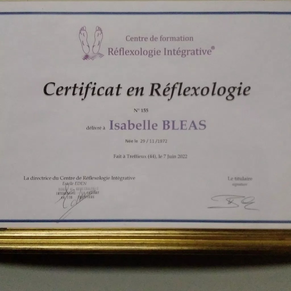 photo diplome Isabelle Bléas