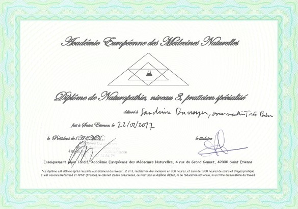 photo diplome Dunoyer Sandrine