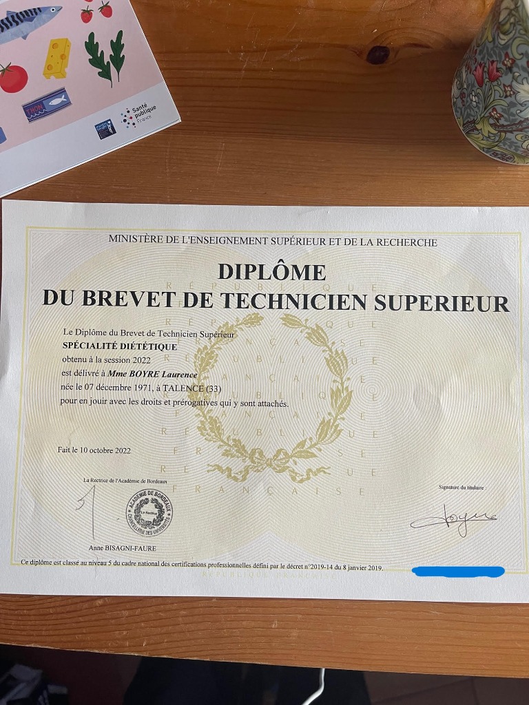 photo diplome Laurence Boyre