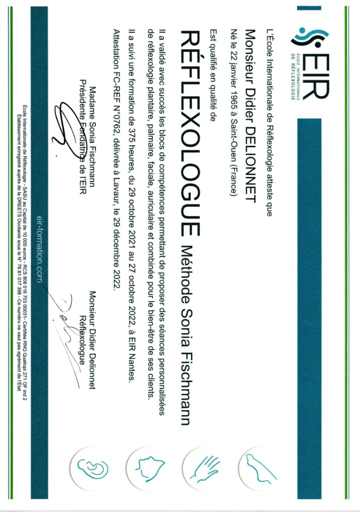 photo diplome Didier DELIONNET