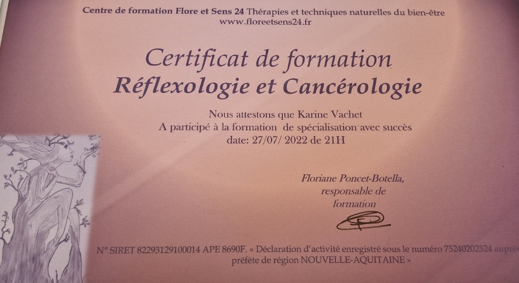 photo diplome Karine Vachet