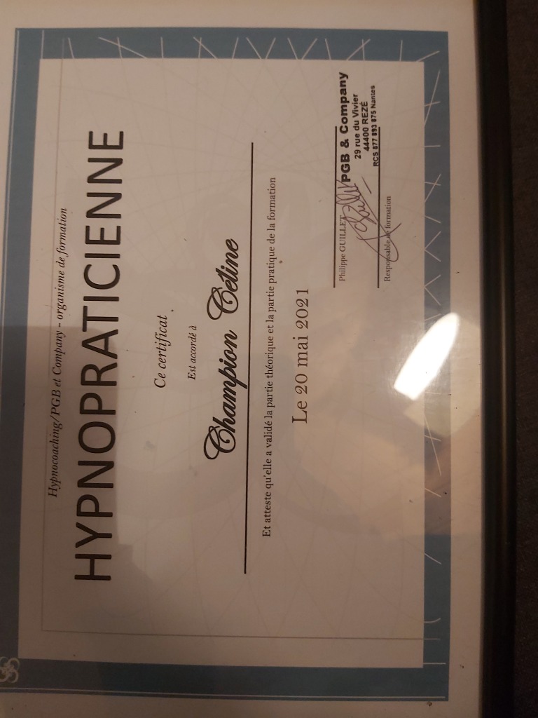 photo diplome Celine Champion