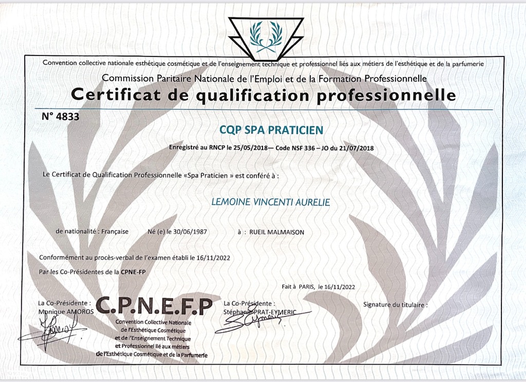 photo diplome Lilou Vincenti