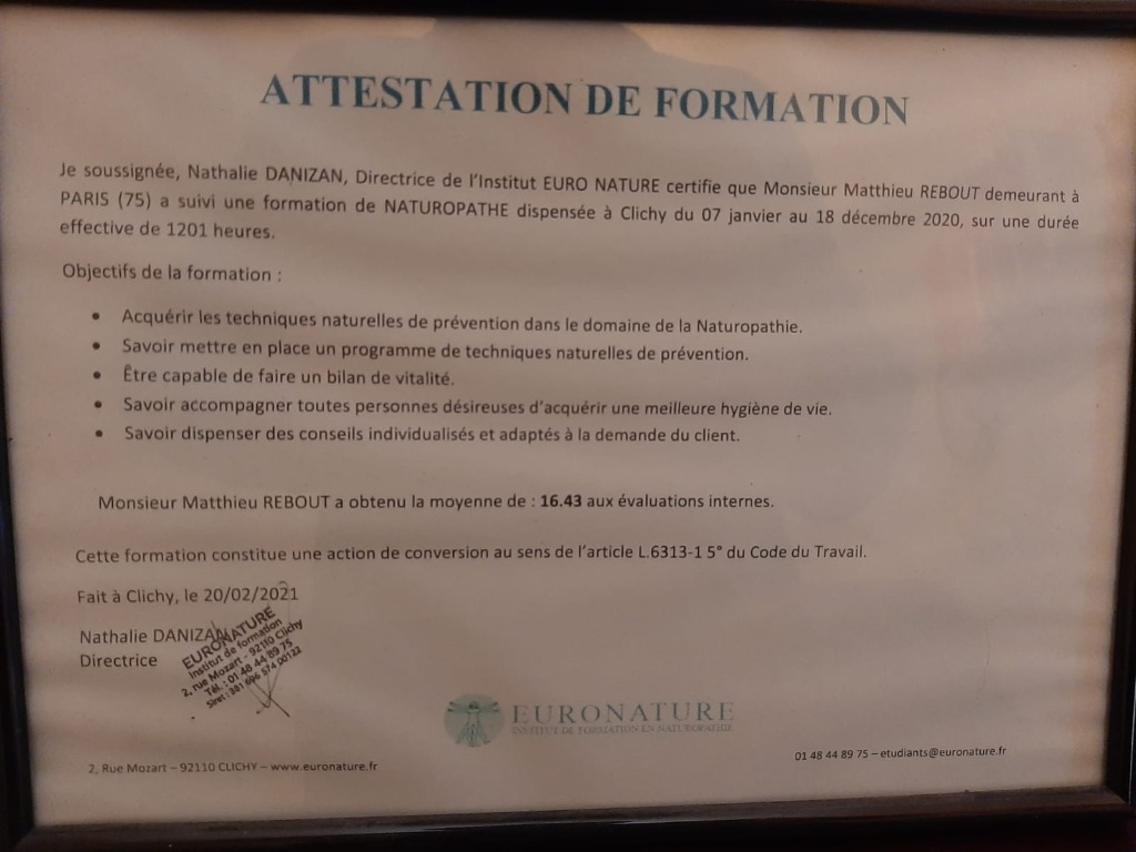 photo diplome Matthieu REBOUT