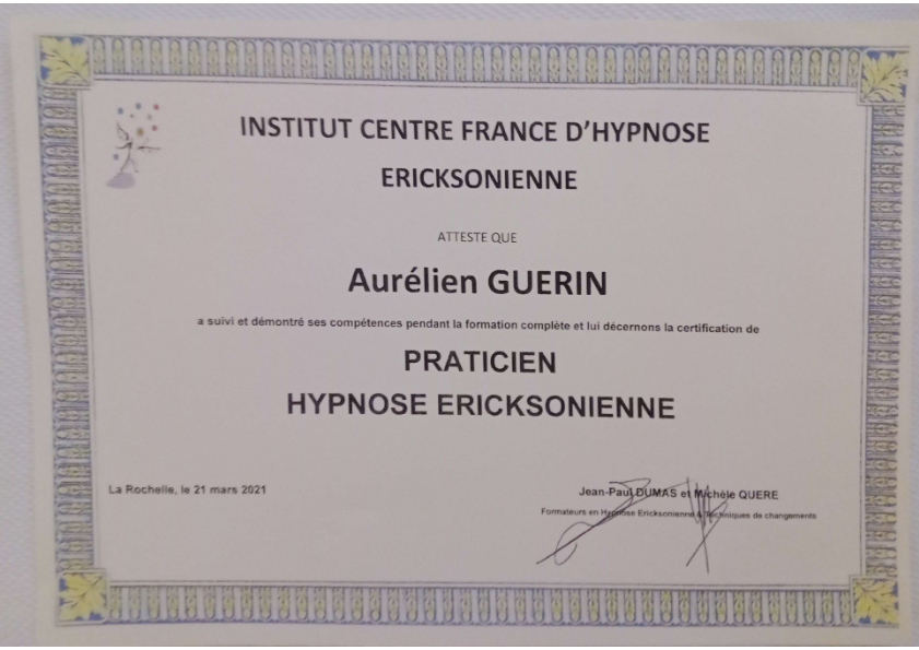 photo diplome Guérin Aurélien