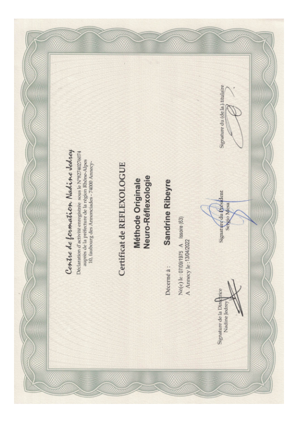 photo diplome Sandrine-reflexo