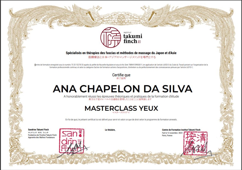 photo diplome Ana DA SILVA CHAPELON