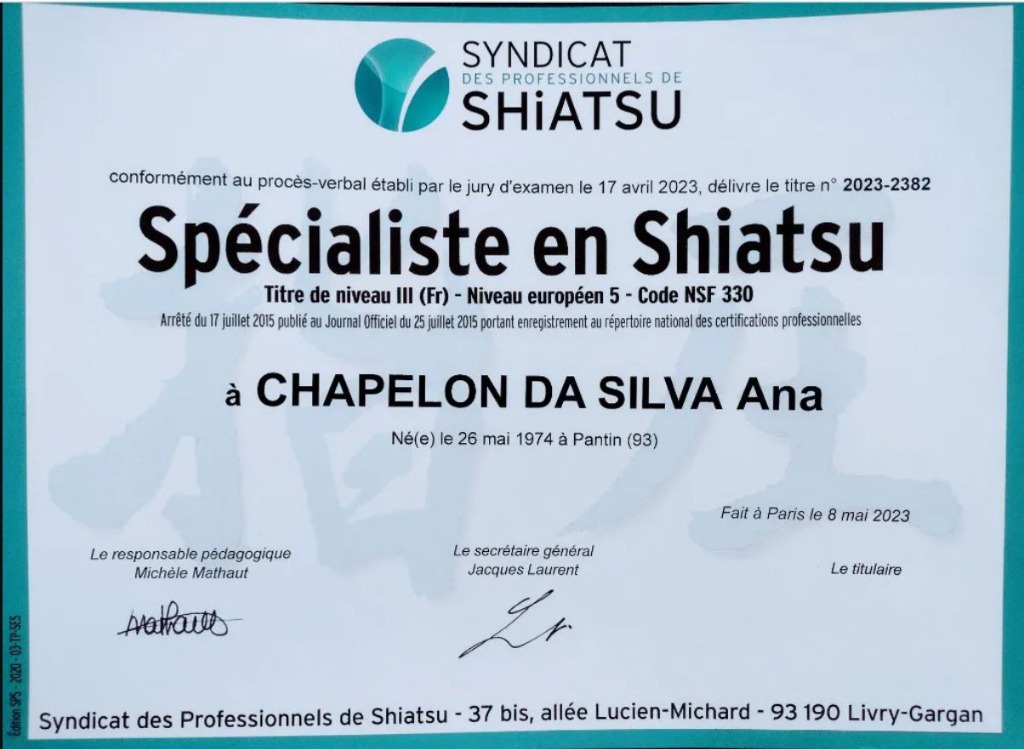 photo seance Ana DA SILVA CHAPELON