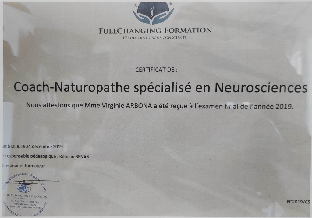 photo diplome Virginie ARBONA 