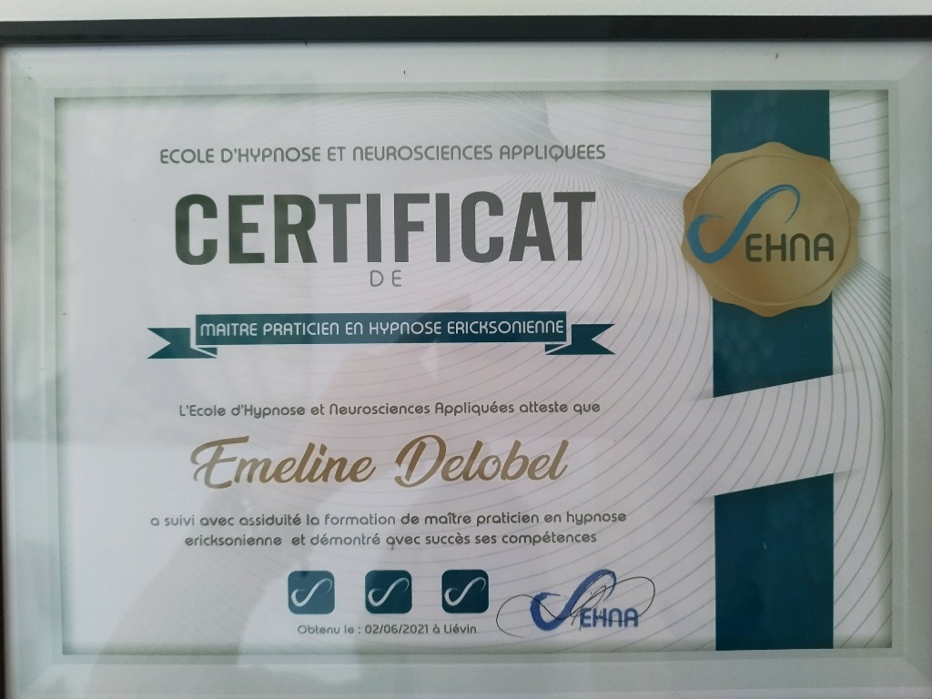 photo diplome EMELINE DELOBEL