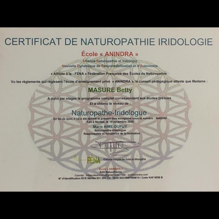 photo diplome Betty MASURE