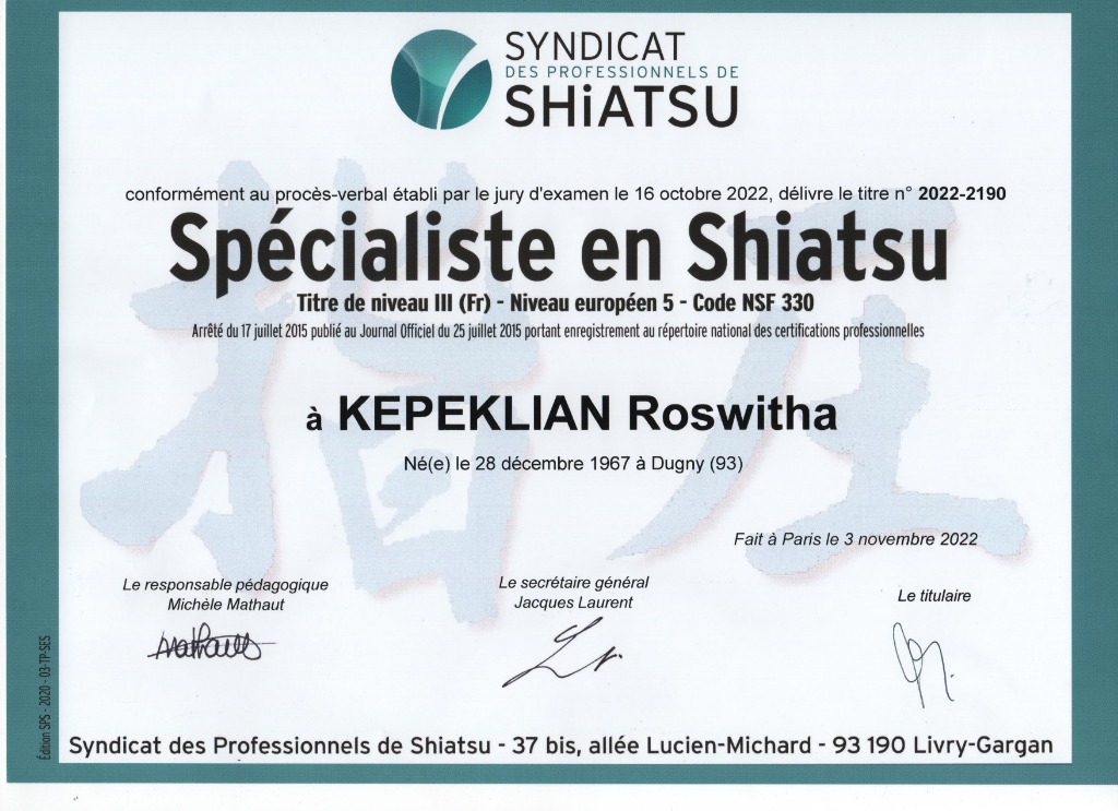 photo diplome KEPEKLIAN ROSWITHA