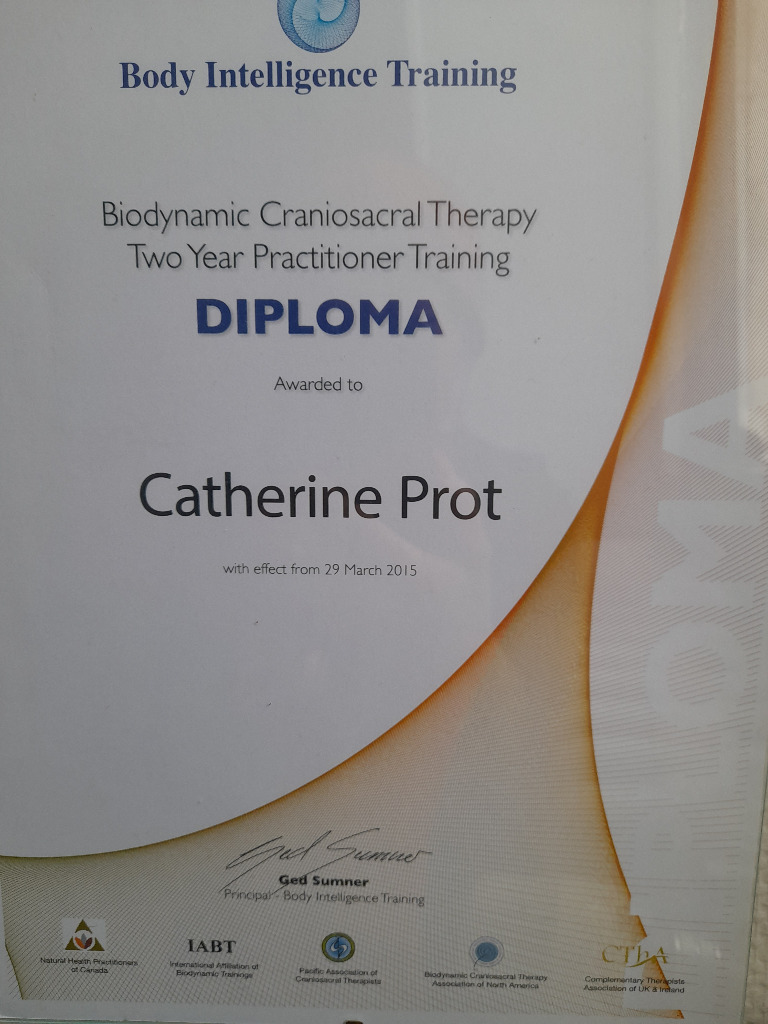 photo diplome Catherine Prot