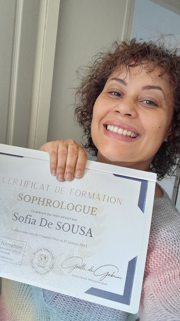 photo diplome Sofia de sousa