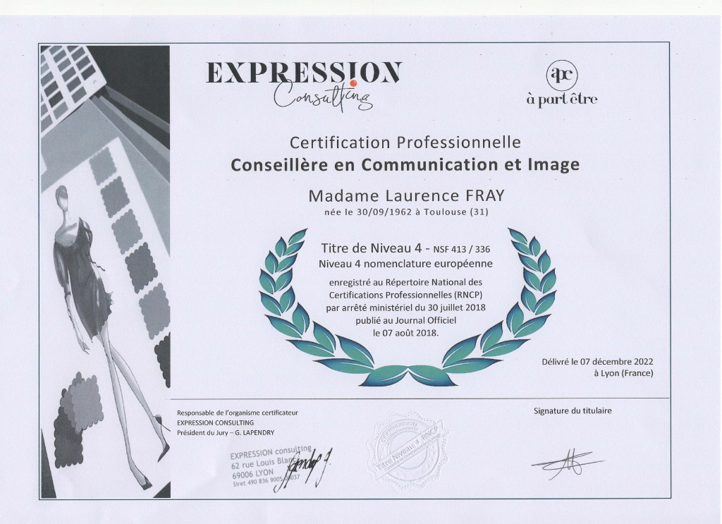 photo diplome SOIN & IMAGE DE SOI