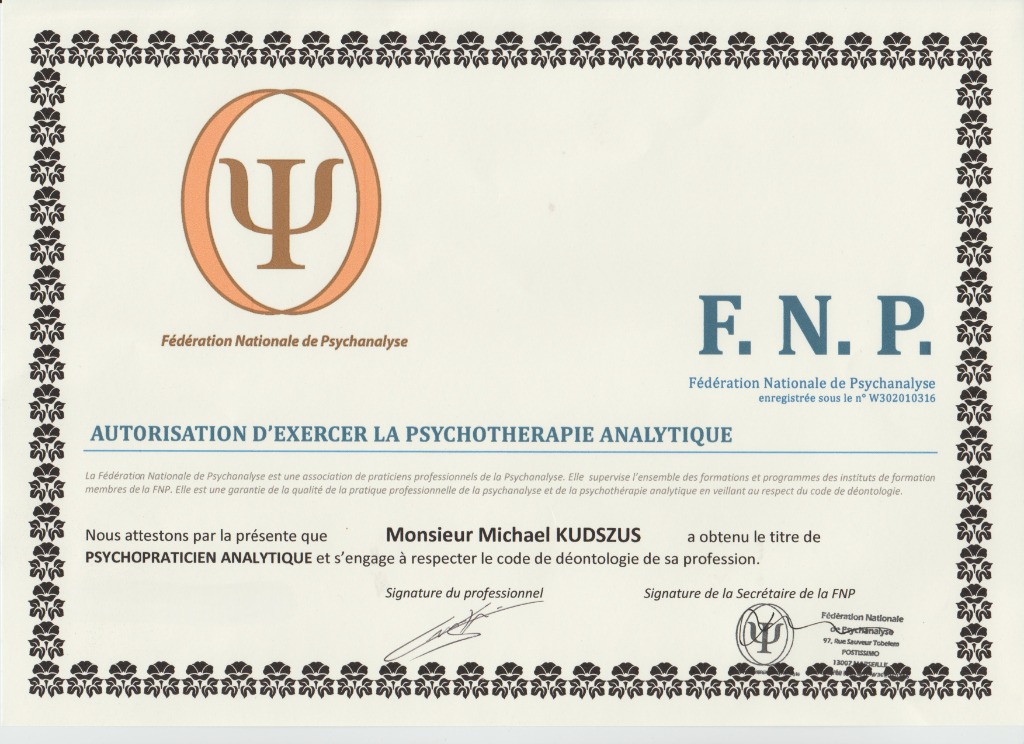 photo diplome Michael KUDSZUS