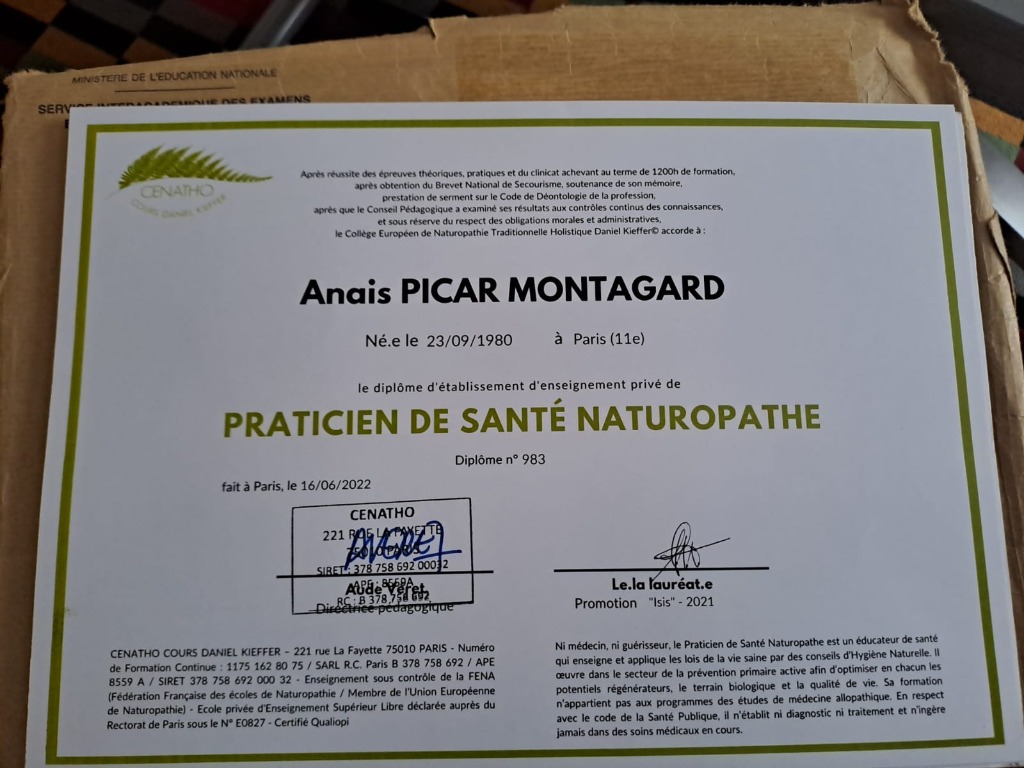 photo diplome Anaïs Picar-Montagard