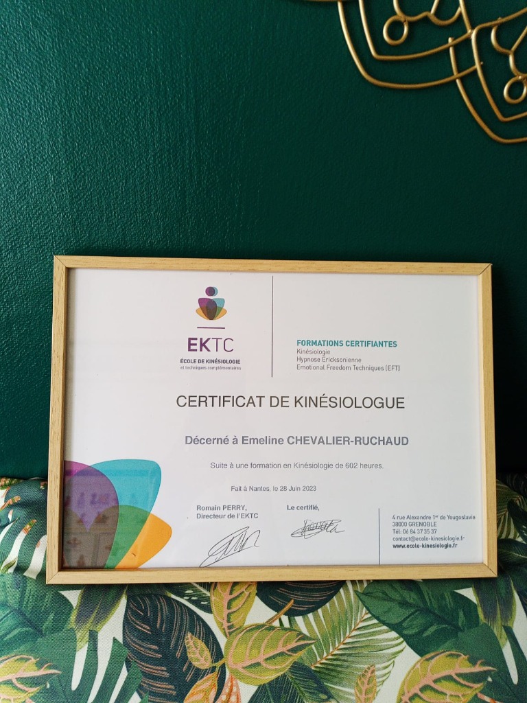 photo diplome Emeline Chevalier-Ruchaud