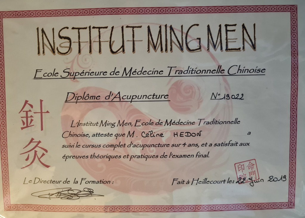 photo diplome Céline Hédon