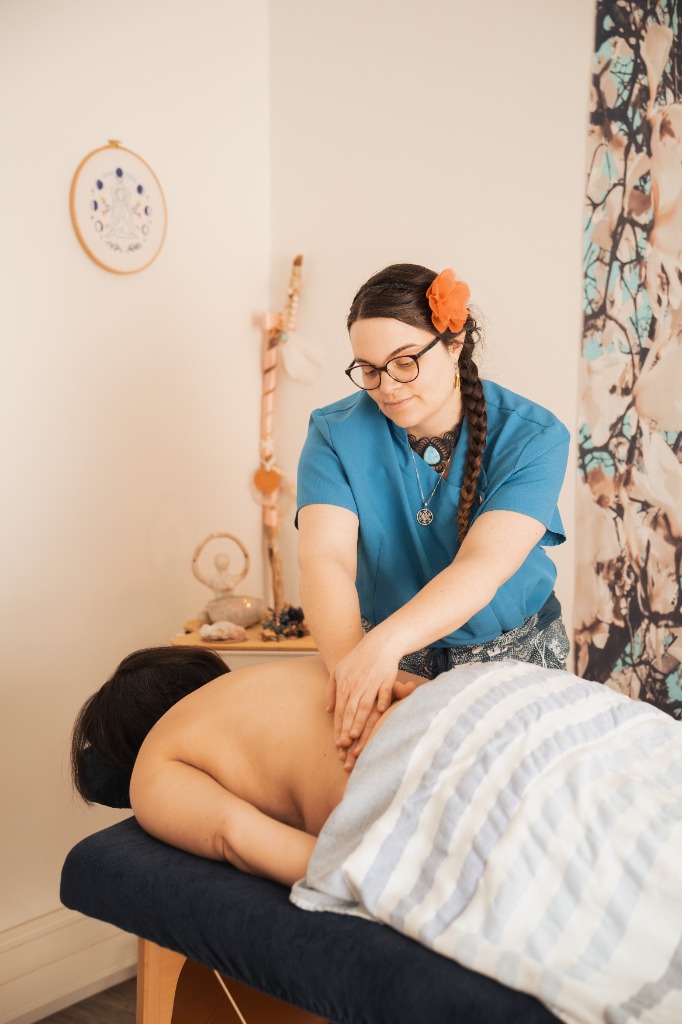 photo seance Mélissa Duval - Massage Réflexologie faciale