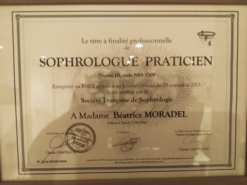 photo diplome Moradel Béatrice
