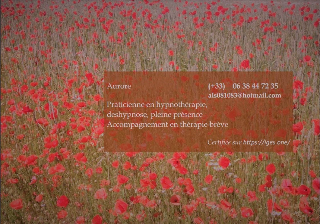 photo seance Aurore-(Dés)Hypnose-Régulation émotionnelle