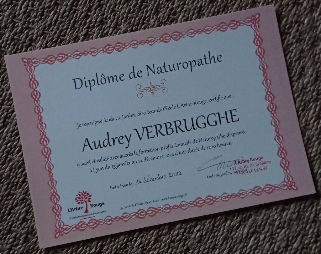 photo diplome Natur’audrey